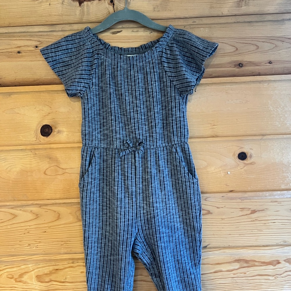 Cat & Jack Blue Textured Kids Jumpsuit